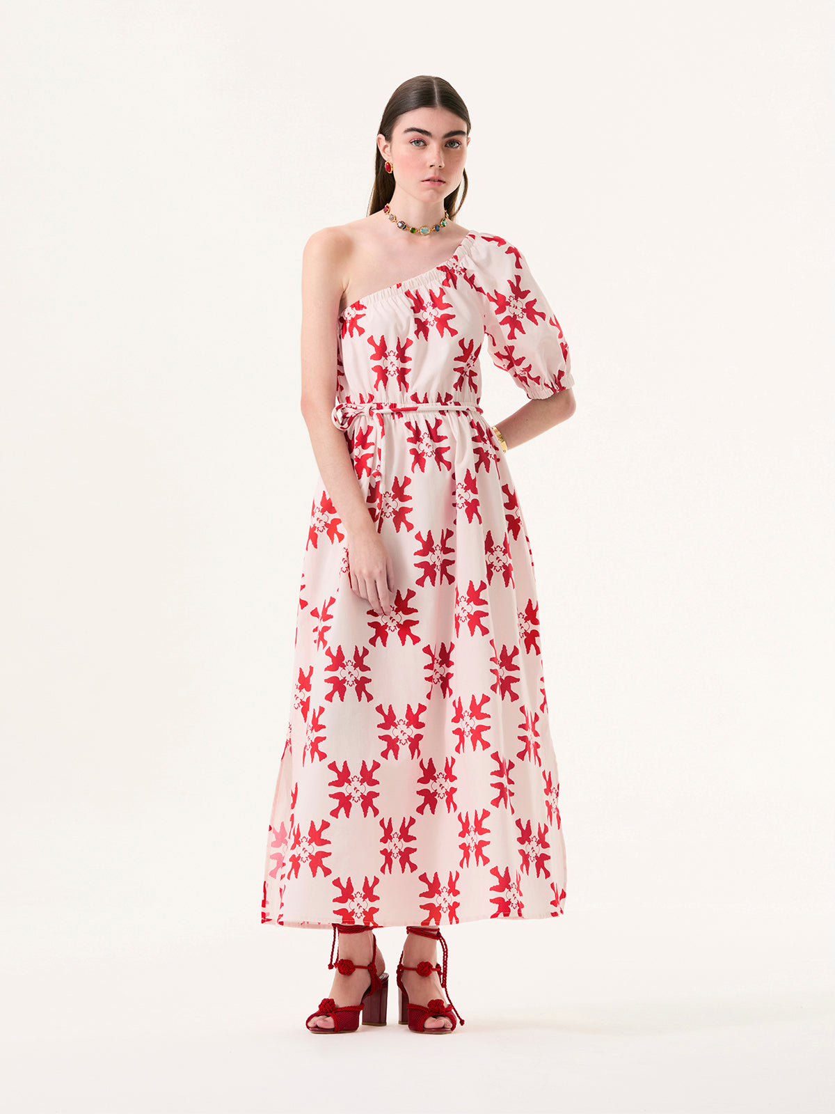 Peace One-Shoulder Dress