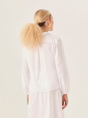 Puff Sleeve Shirt - White