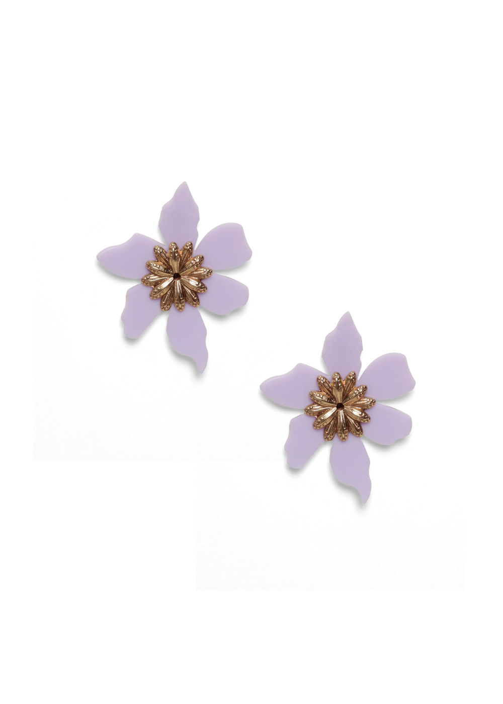 Flowers G Lilac Earrings