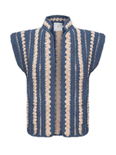 Crochet Vest - Denim Blue