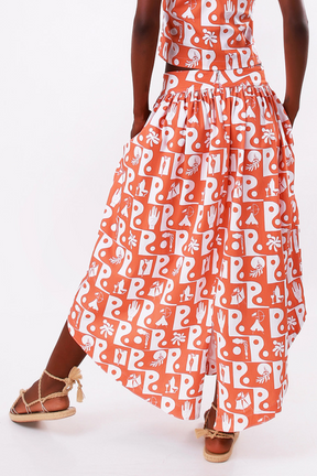 Diamond Skirt Kozmo Print