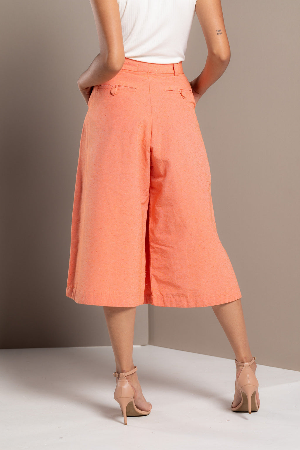 Pants Pantacourt Orange