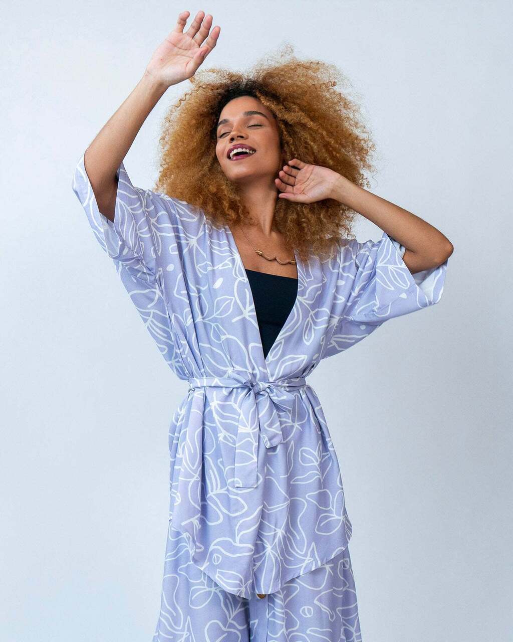 Eucalyptus Lavender Kimono