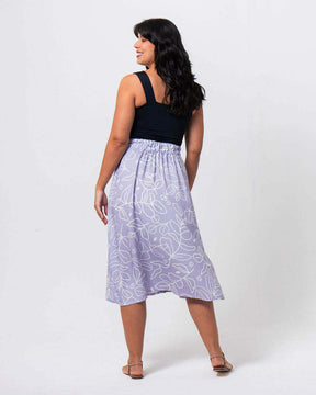 Eucalyptus Lavender Midi Skirt