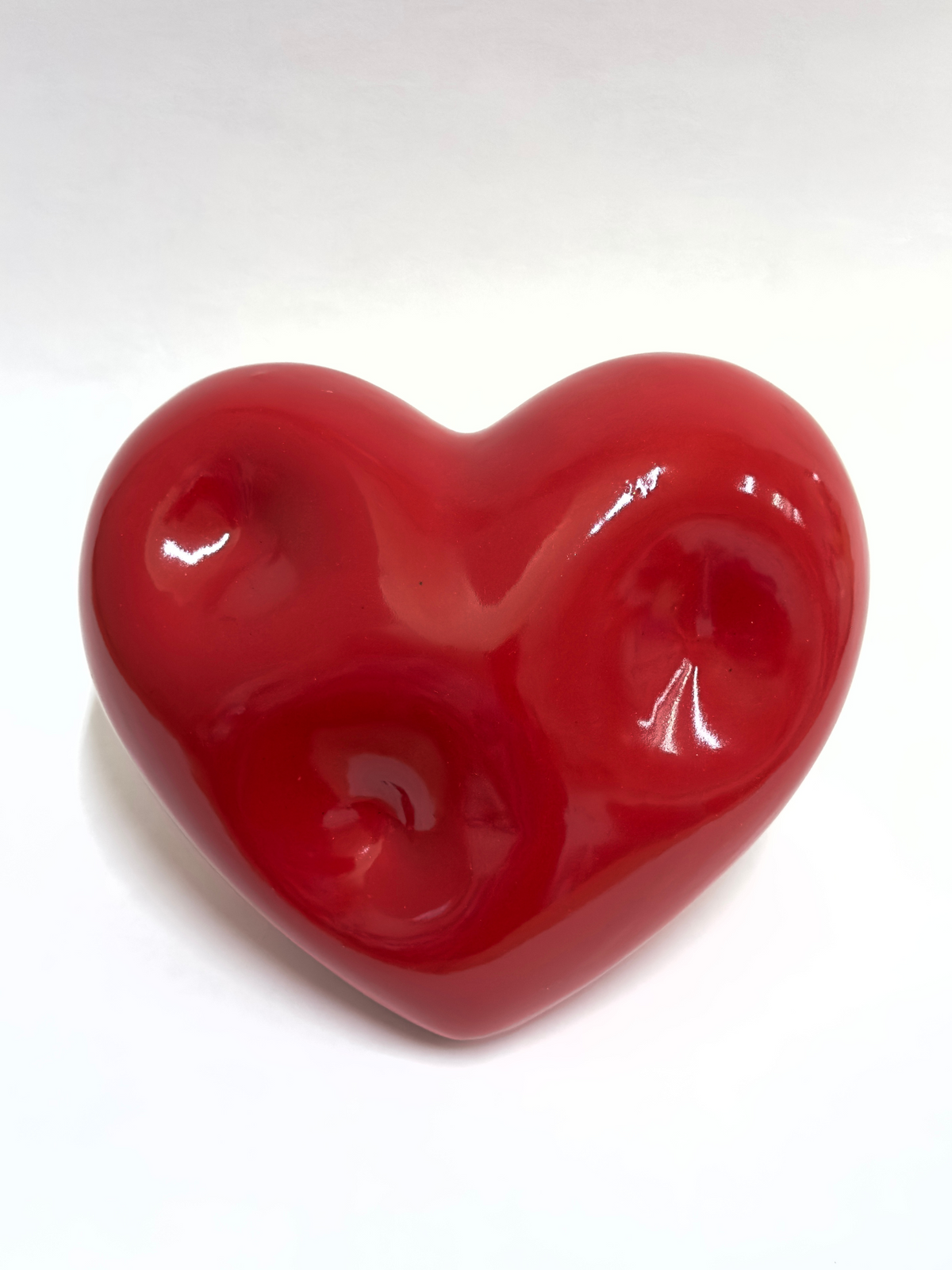 Heart Red Dented