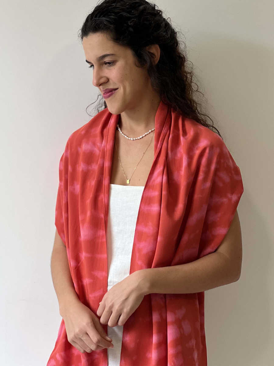 Salmon Matriz Scarf