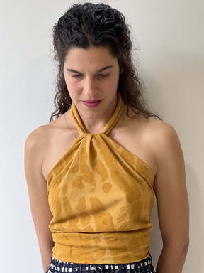 Mustard Matriz Scarf