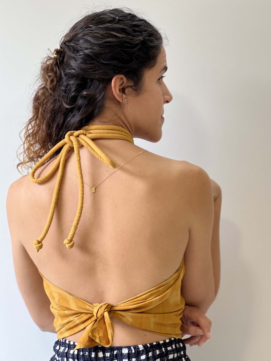 Mustard Matriz Scarf