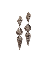 Silver Three Shell Earring