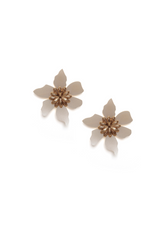 Flowers G Pearl Earrings