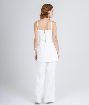 White Lunar Trousers