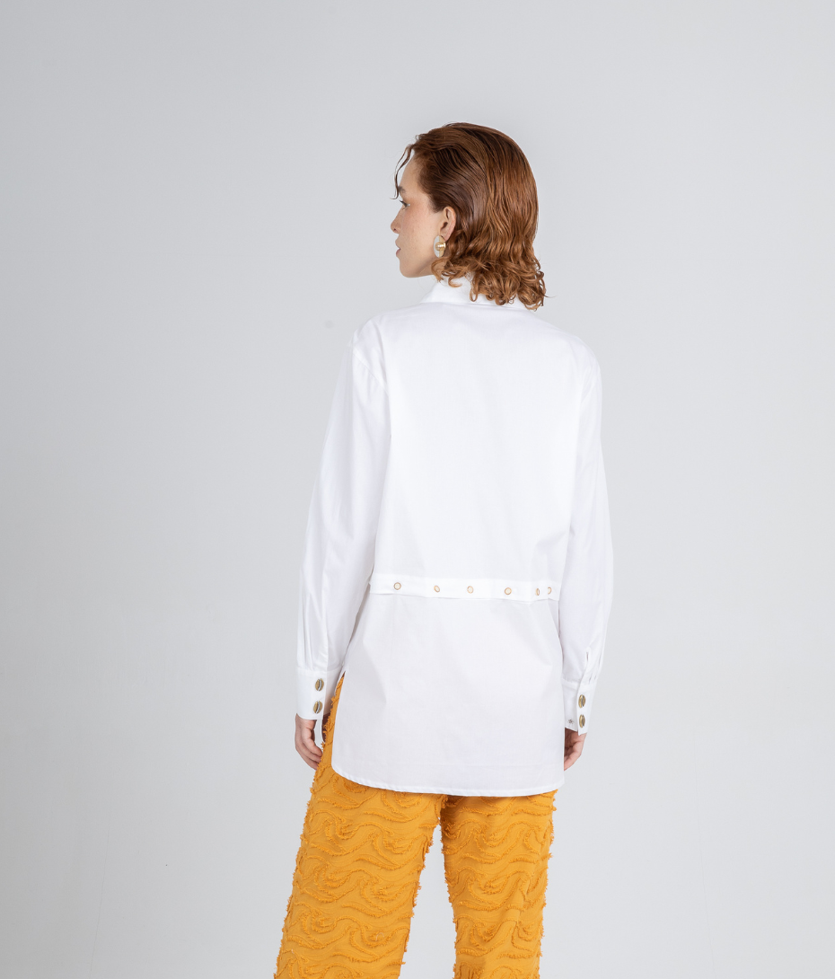 White Detachable Star Shirt