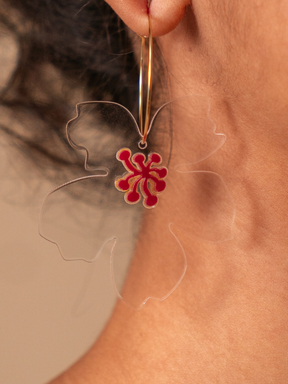 Amaryllis Flower Earring