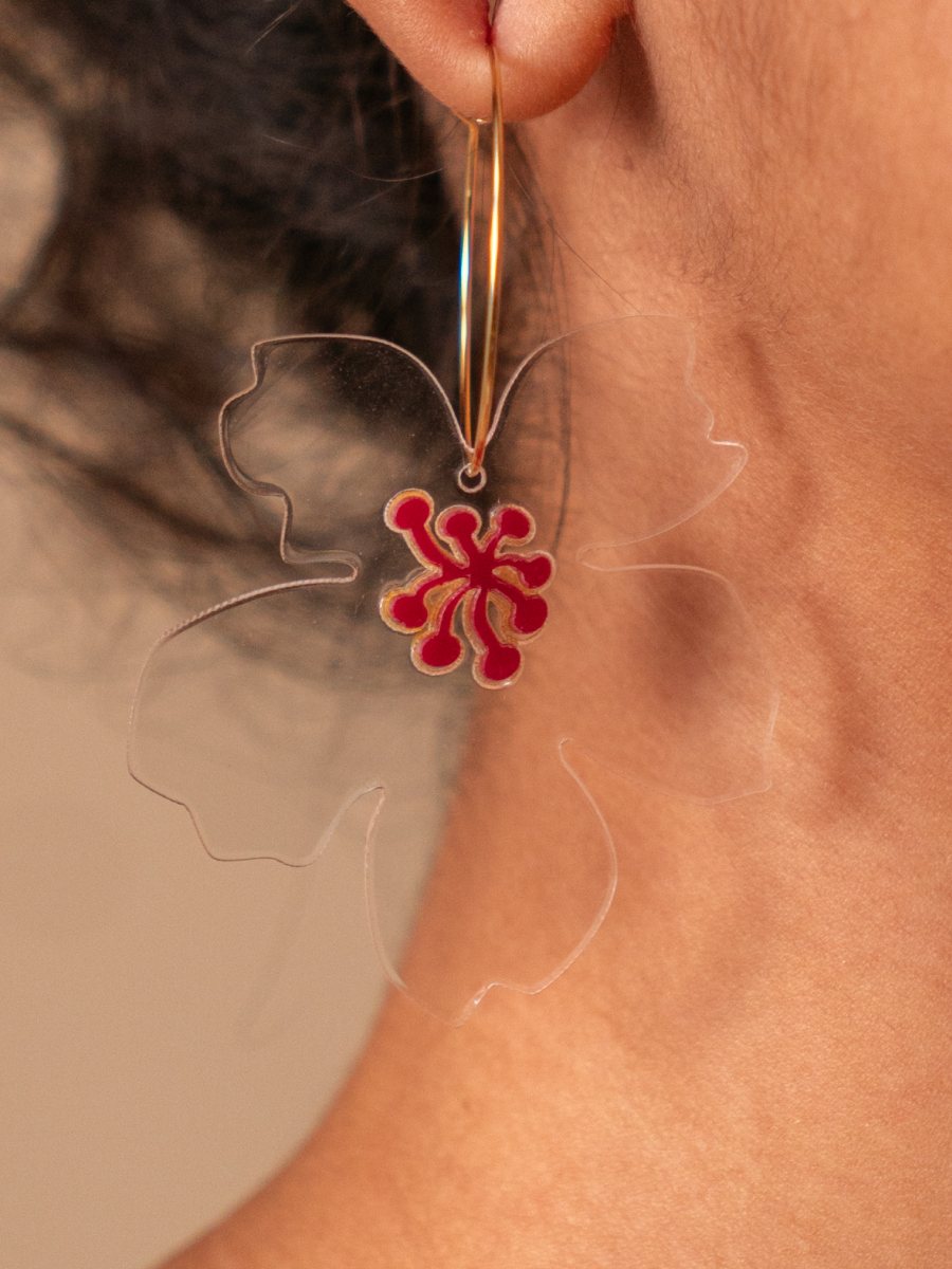 Amaryllis Flower Earring