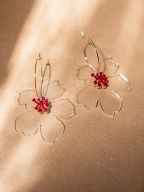 Amaryllis Flower Earring