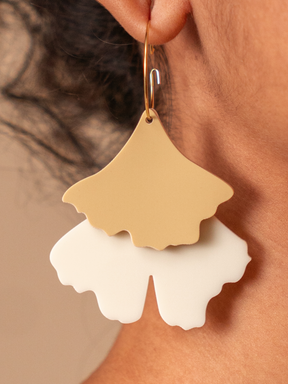 Ginkgo Flower Earring