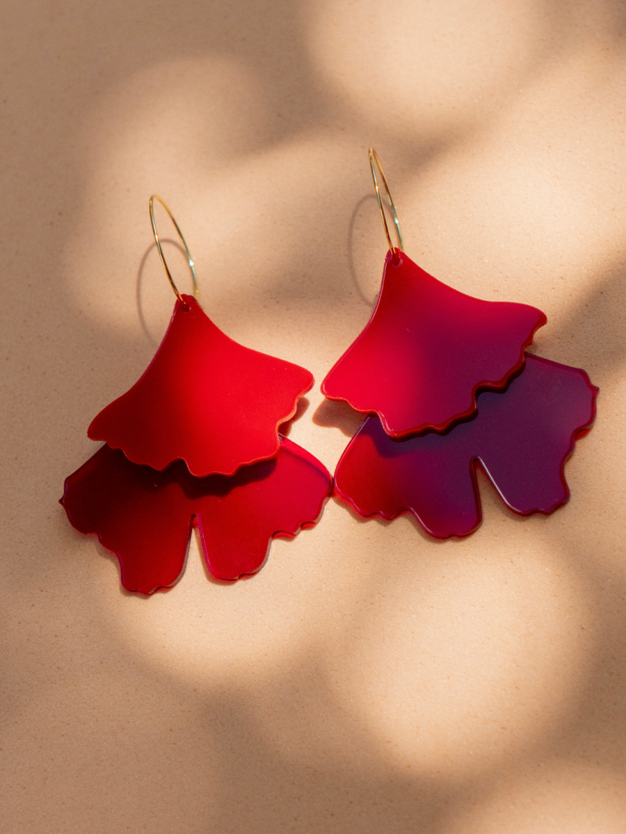 Ginkgo Flower Earring