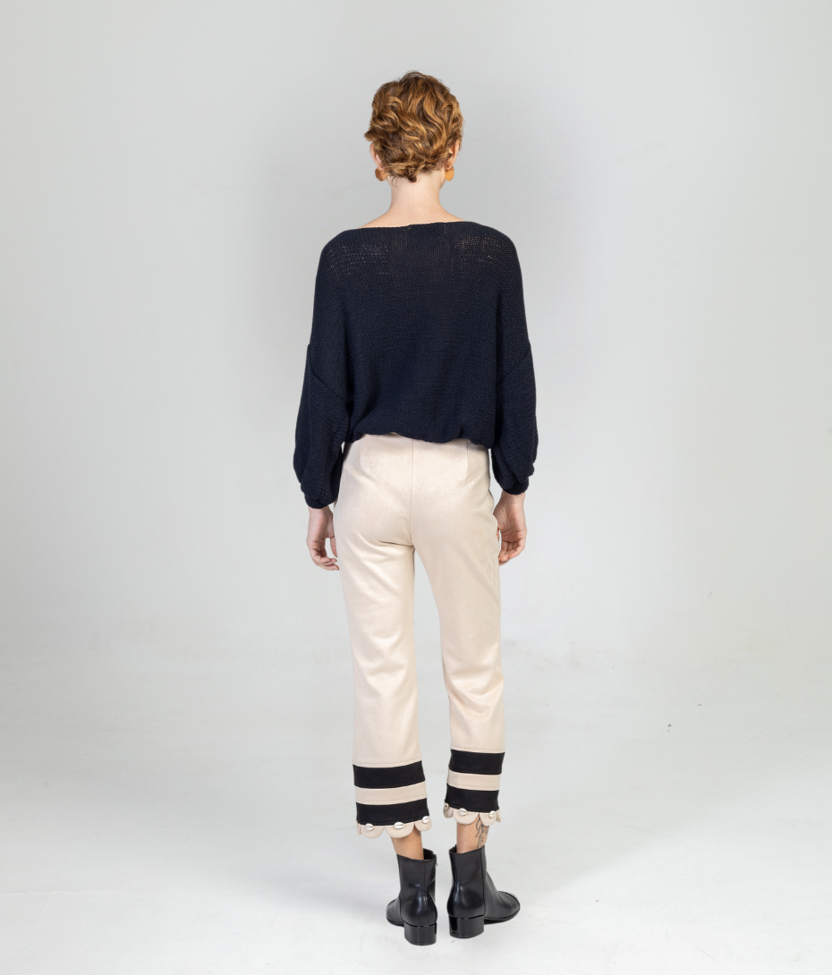 Beige Ocean Trousers