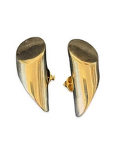 Gold Deco Tube Earring