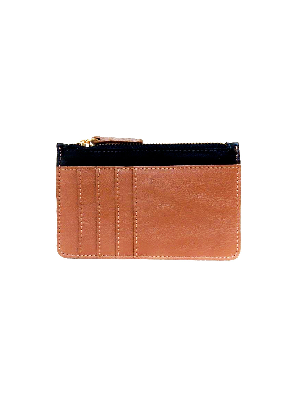 Hazelnut and Black Cardholder